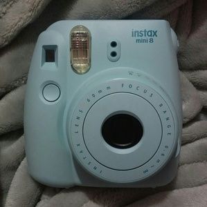 Blue Fujifulm Instax 8 Polaroid Camera